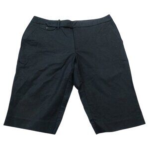 Ralph Lauren Golf Chino Shorts Womens 8 Black Performance Mid Rise Regular Fit